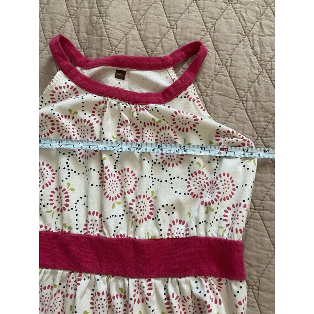 Tea Collection Kidcore Floral Dress 10 | Coquette Cottagecore Pink Halter Maxi - Picture 11 of 13